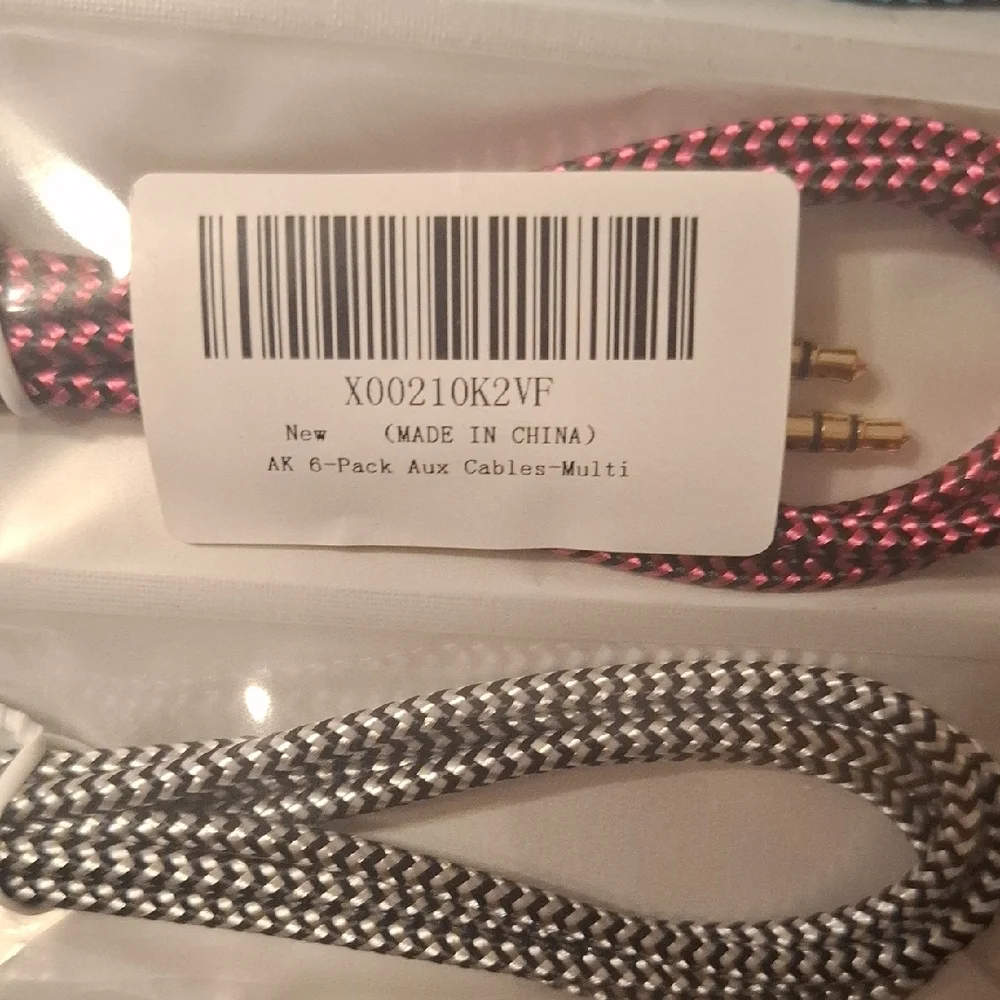 Braided Audio Cable Set - Multicolor